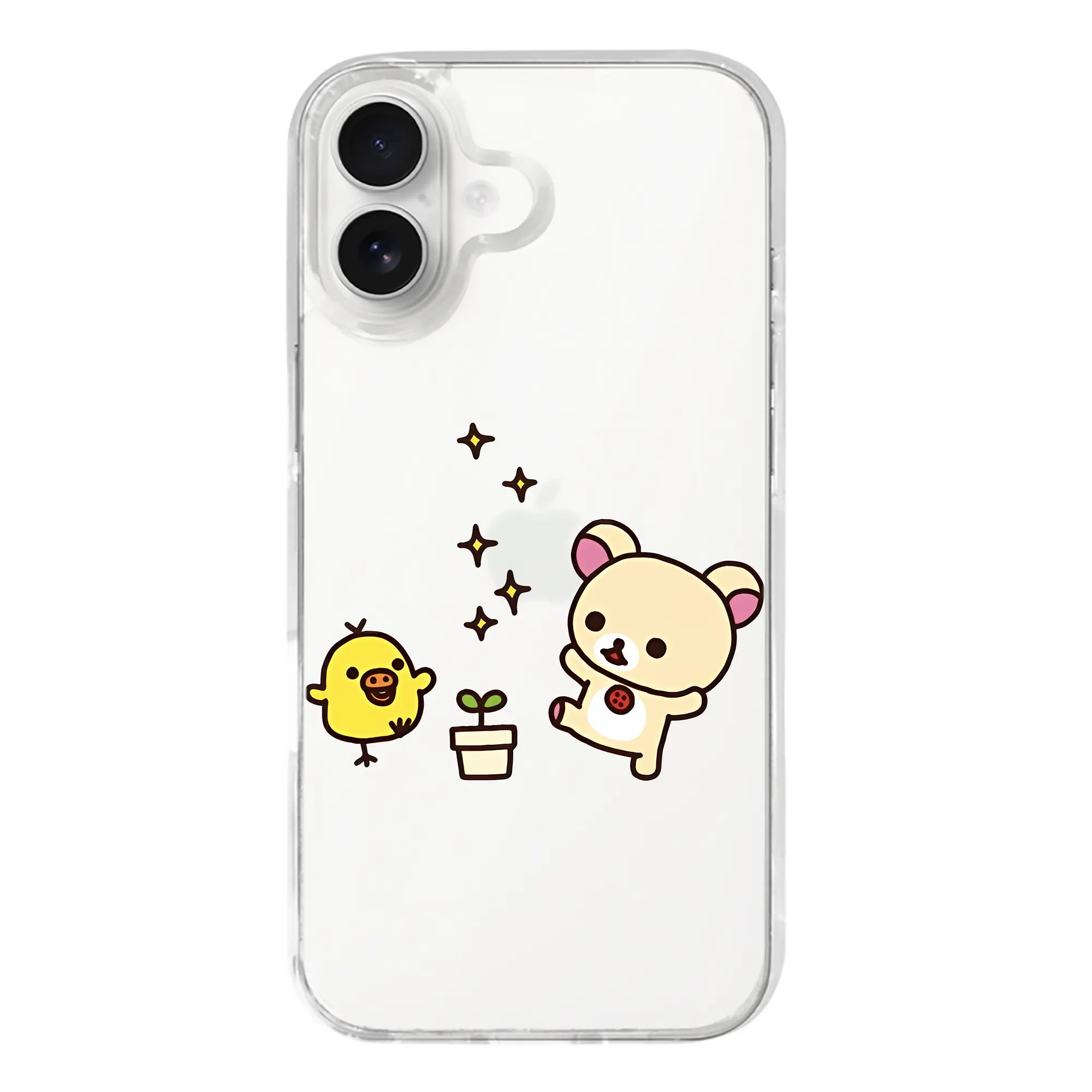 リラックマ (Rilakkuma) グッズ キイロイトリ (Kiiroitori) - iPhone 17シリーズ 透明スマホケース – 薄型・耐衝撃・精密フィット保護カバー